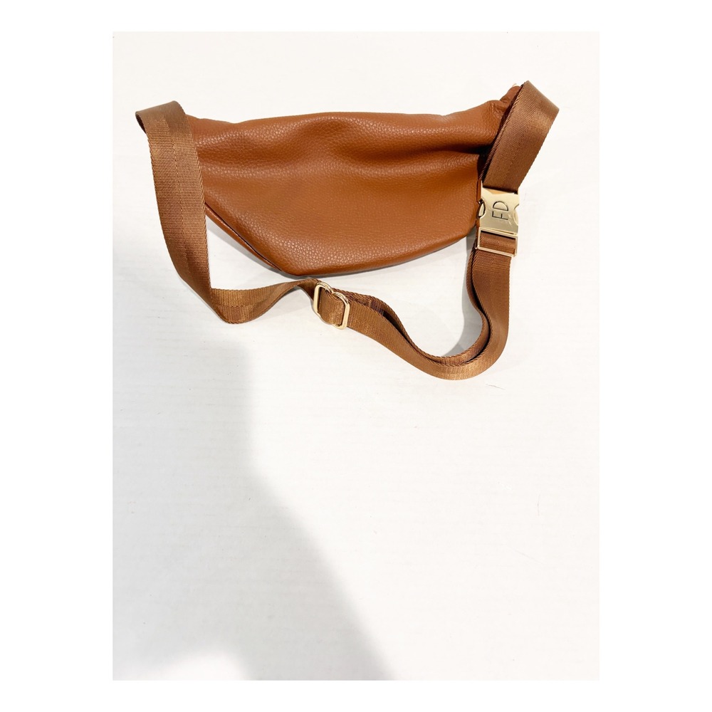 Fawn Design The Fawny Pack Brown Vegan Leather Waist Bag Belt Bag Sling - Picture 3 of 3